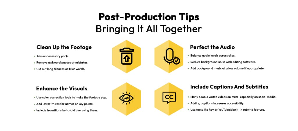 Post-Production Tips: Bringing It All Together